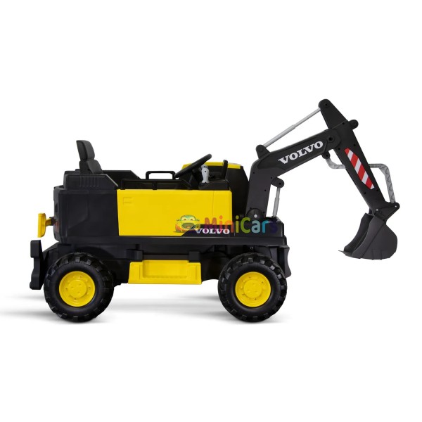 Escavatore Elettrico Bambini Volvo 2x35W Telecomando 100m