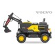 Escavatore Elettrico Bambini Volvo 2x35W Telecomando 100m
