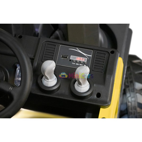 Escavatore Elettrico Bambini Volvo 2x35W Telecomando 100m