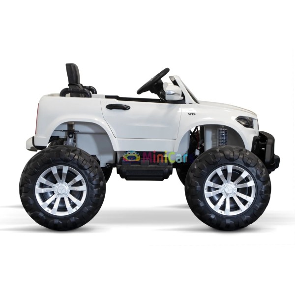 Monster Truck Elektroauto Kinder Mercedes 4x35W Allradantrieb | Minicars.fr