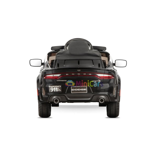 Voiture électrique police Dodge Charger SRT enfant 2x40W | Minicars.fr