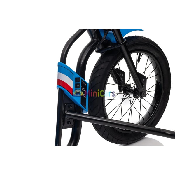 Triciclo eléctrico 24V 2x120W drift seguro con cinturón | Minicars.fr