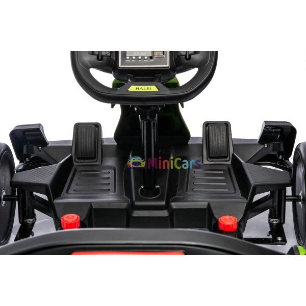 Kart électrique F1 haut de gamme - 2x150W pour enfants 3-7 ans