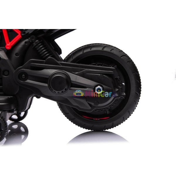Moto électrique Aprilia Dorsoduro 12V - Luxe & sécurité pour petits pilotes