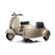Scooter Vespa 12V 2x35W Side-Car Enfant 3-6 Ans | Minicars.fr