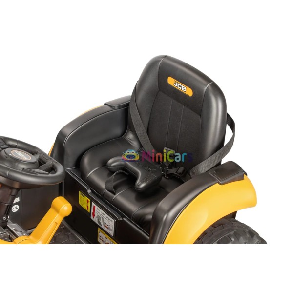 Excavadora eléctrica JCB 12V 2x30W con mando | Minicars.fr