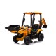 Excavadora eléctrica JCB 4 en 1 2x30W con mando | Minicars.es