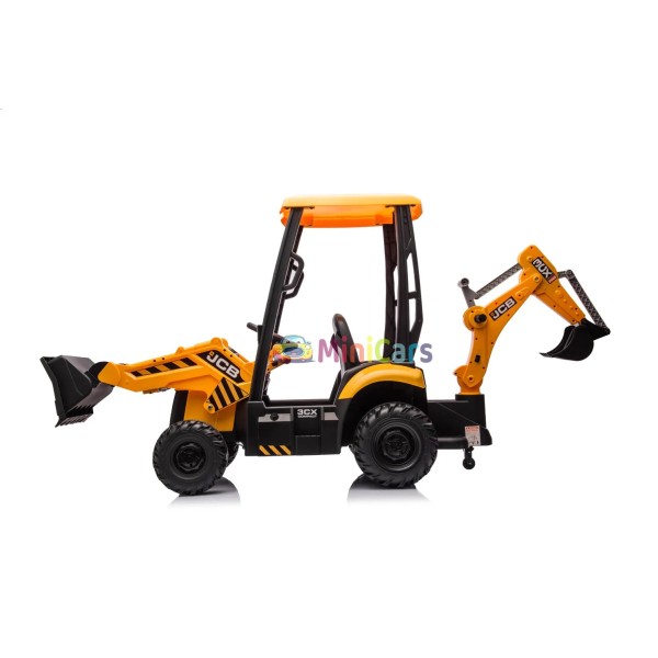 Elektro Bagger Kinder JCB 4 in 1 2x30W mit Fernbedienung | Minicars.fr