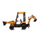 Pelleteuse électrique enfant JCB 4 en 1 2x30W télécommande | Minicars.fr