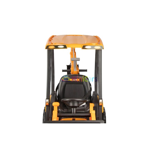 Excavadora eléctrica JCB 4 en 1 2x30W con mando | Minicars.es