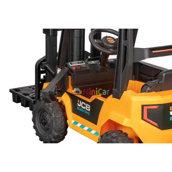 Chariot élévateur électrique enfant JCB Forklift 2x30W 10kg | Minicars.fr