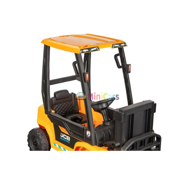 Elektrischer Gabelstapler JCB Forklift 2x30W 10kg für Kinder | Minicars.fr
