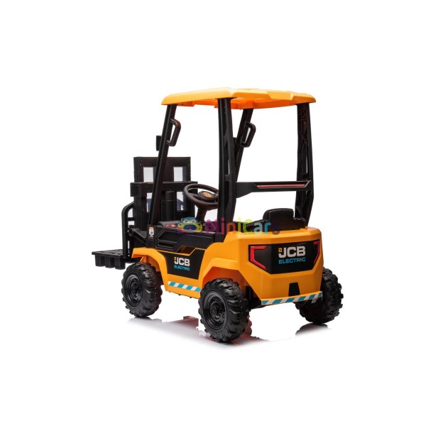 Carretilla elevadora eléctrica niño JCB Forklift 2x30W 10kg | Minicars.es