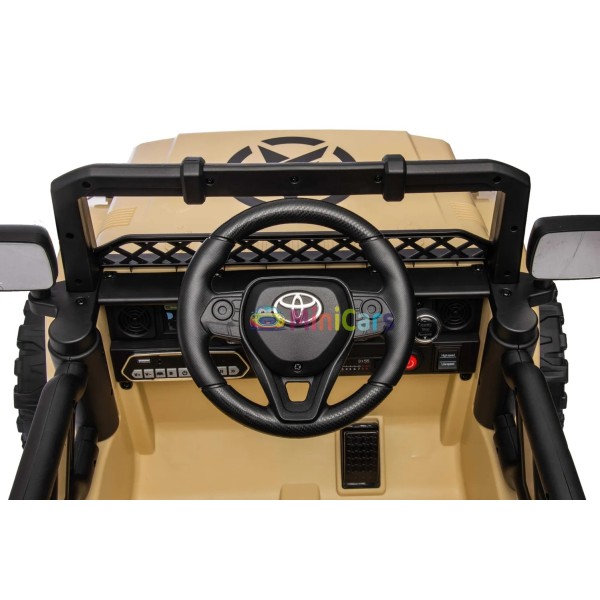 Toyota FJ 4x4 elettrico bambini trasmissione integrale 4x25W 2 posti