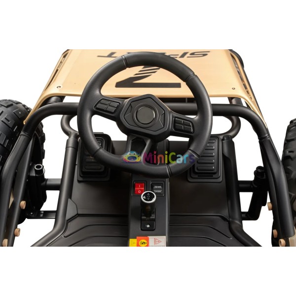 Buggy électrique enfant 24V - Puissance & Sécurité Premium