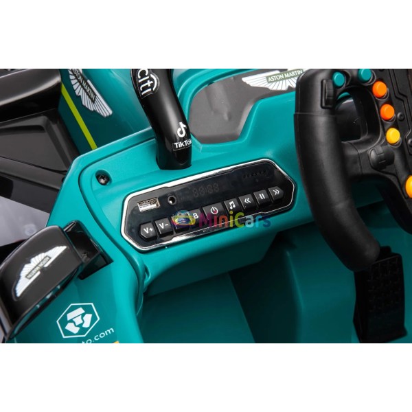 Formula 1 Aston Martin Aramco Niño 2x55W - Coche Eléctrico