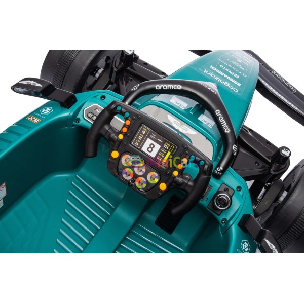 Formula 1 Aston Martin Aramco Bambini 2x55W - Macchina Elettrica