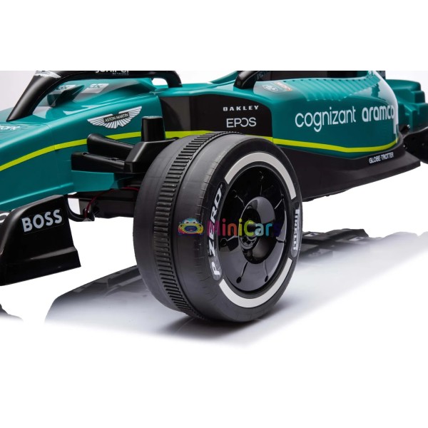 Aston Martin Aramco F1 Elektroauto Kinder 2x55W | Minicars.fr