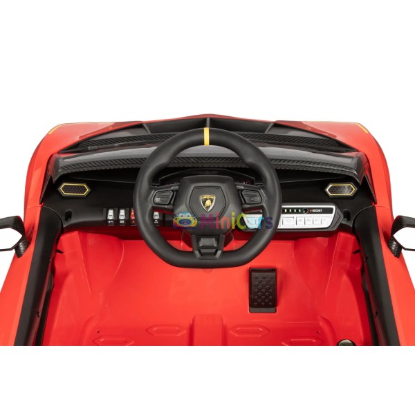 Voiture Électrique Enfant Lamborghini Autentica 4x25W Transmission Intégrale