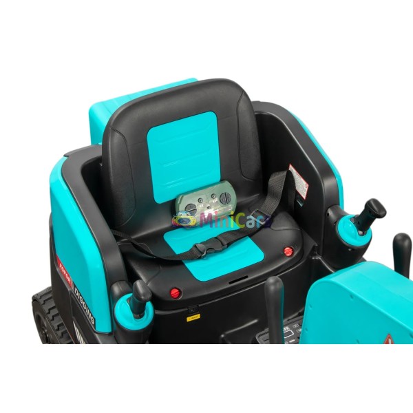 Pelleteuse 12V enfant 360° 2x45W télécommande | Minicars.fr