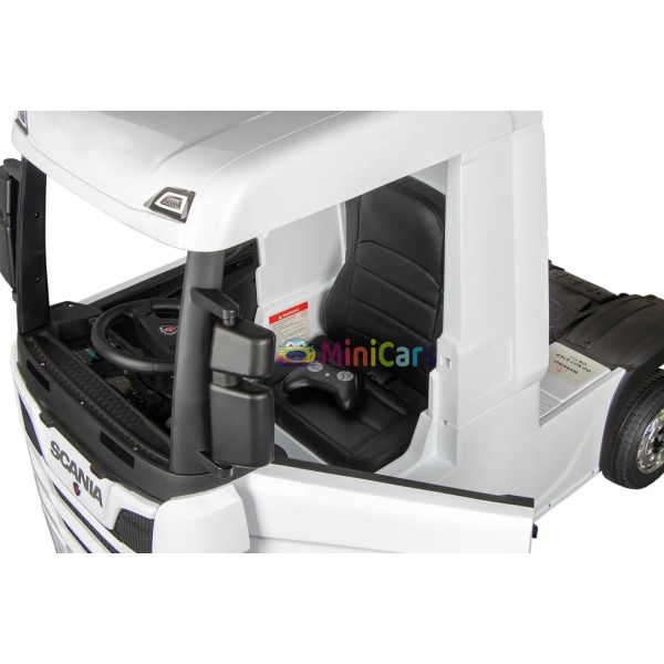 Camión eléctrico Scania 4x4 4x35W suspensión y cuero | Minicars.fr