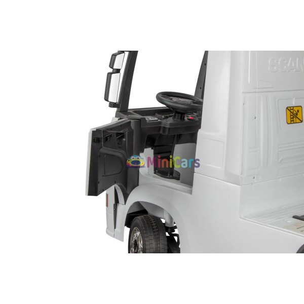 Camión eléctrico Scania 4x4 4x35W suspensión y cuero | Minicars.fr