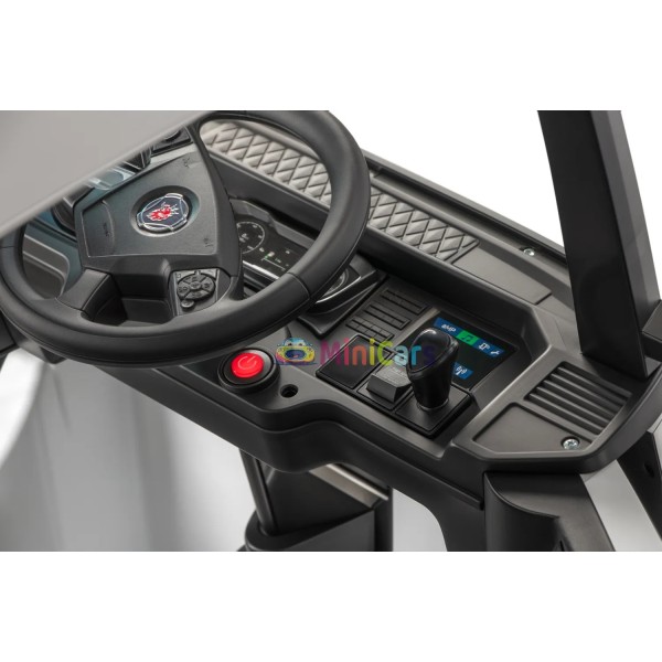 Camión eléctrico Scania 4x4 4x35W suspensión y cuero | Minicars.fr