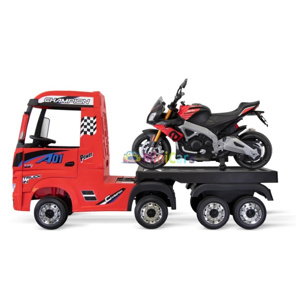 Aanhangwagen kindervrachtwagen 25 kg - Actros & Scania | Minicars.fr