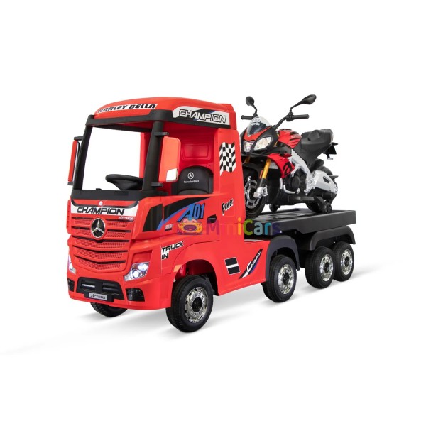 Aanhangwagen kindervrachtwagen 25 kg - Actros & Scania | Minicars.fr