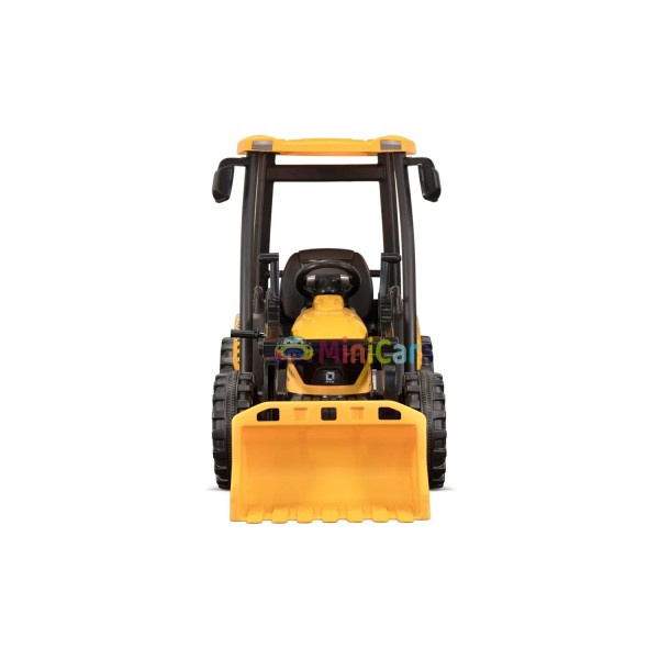 Tractor Eléctrico Niño 12V con Pala y Remolque 2x120W | Minicars.fr