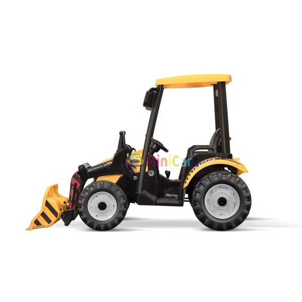 Tracteur Électrique Enfant 12V avec Pelle et Remorque | Minicars.fr