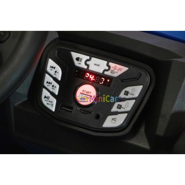 Elektrische Politie Buggy 2 Personen 2x200W met LED Zwaailichten