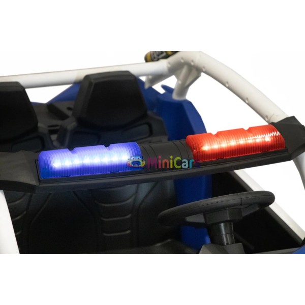 Buggy Police Enfant 2 Places 2x200W Gyrophares LED