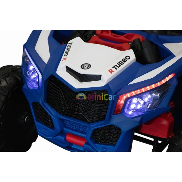 Buggy Polizia Bimbi 2 Posti 2x200W con Luci LED