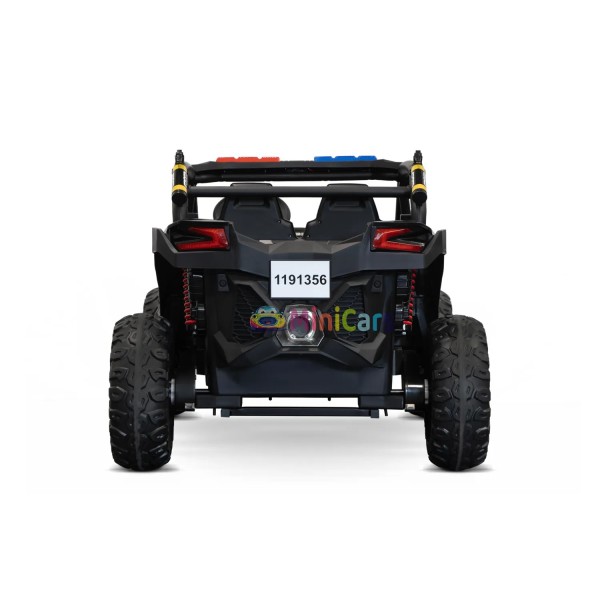 Buggy Policía Infantil 2x45W 2 Plazas con Luces LED