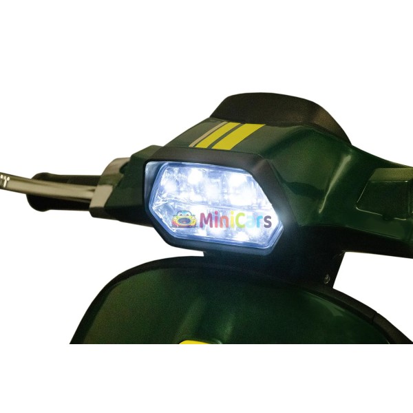 Scooter Eléctrico Vespa Niños 6V 1x25W | Minicars.fr