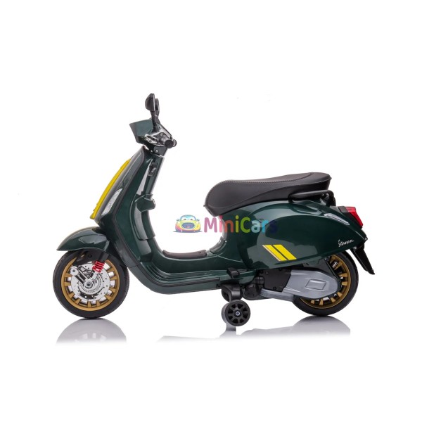Scooter Eléctrico Vespa Niños 6V 1x25W | Minicars.fr