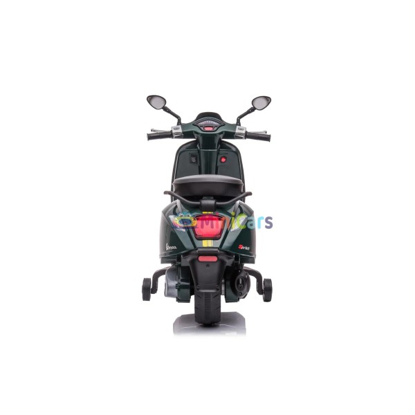 Elektrische Vespa Kinderscooter 6V 1x25W met Stabilisatoren | Minicars.fr