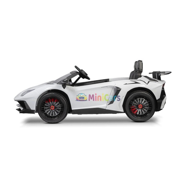 Voiture Électrique Enfant Lamborghini Aventador SV XXL 2 Places 2x200W | Minicars.fr