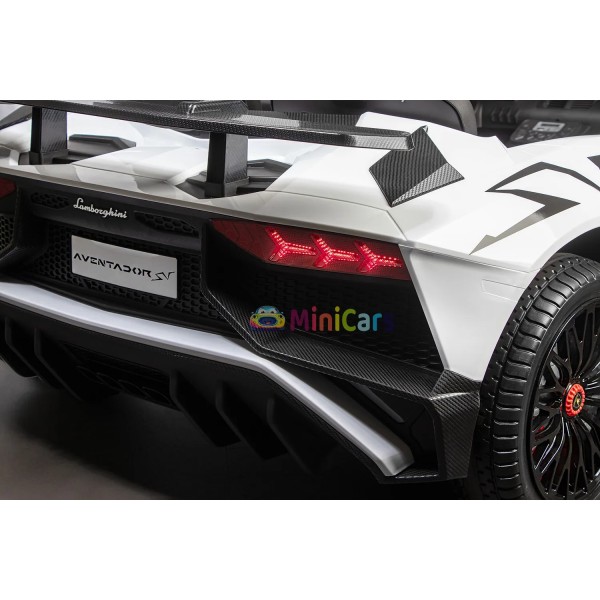 Voiture Électrique Enfant Lamborghini Aventador SV XXL 2 Places 2x200W | Minicars.fr