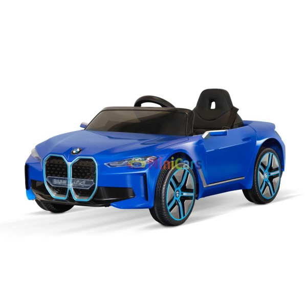 Elektrische kinderauto BMW i4 2x30W met afstandsbediening 12V | Minicars.fr