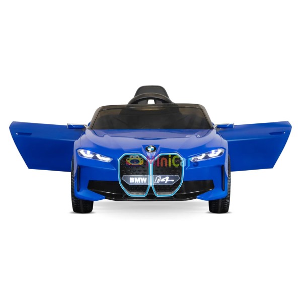 BMW i4 Kinder Elektroauto 2x30W 12V Fernbedienung | Minicars.fr