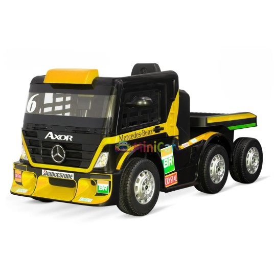 Camion Électrique Enfant Mercedes AXOR 2x35W + Remorque | Minicars.fr