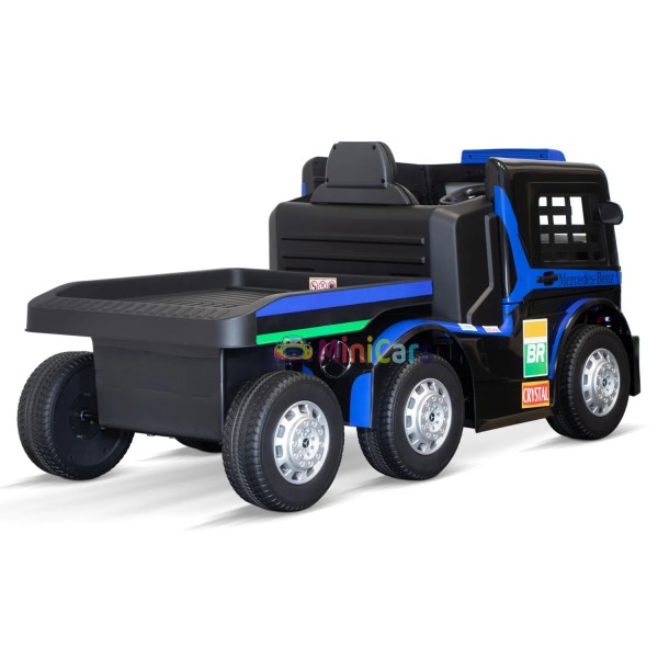 Camión Eléctrico Infantil Mercedes AXOR 2x35W con Remolque