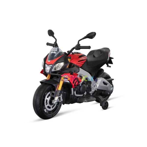 Moto Aprilia Tuono V4 12V 2x20W LED Enfant | Minicars.fr