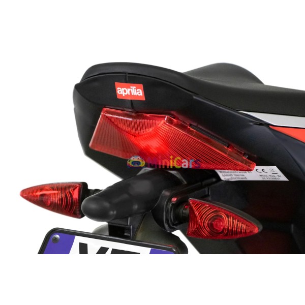 Moto Aprilia Tuono V4 12V 2x20W LED Enfant | Minicars.fr