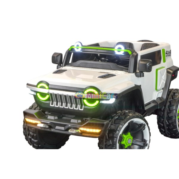 SUV TANK 4x4 électrique enfant transmission intégrale 4x30W | Minicars.fr